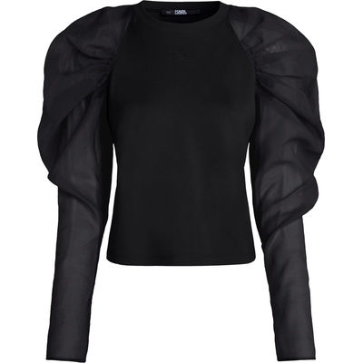 KARL LAGERFELD Блуза черно, размер S
