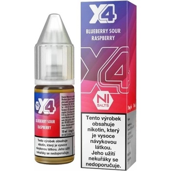 X4 Bar Juice Blueberry Sour Raspberry 10 ml 10 mg