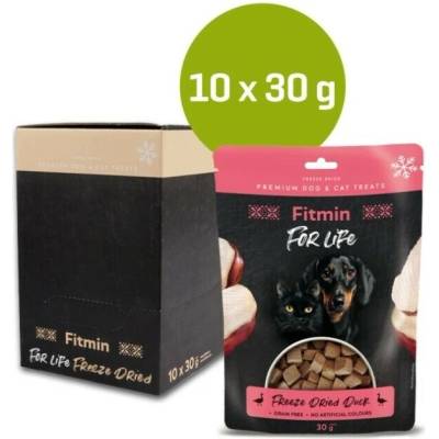 Fitmin FL dog, cat pochoutka Mrazem sušené kachní 10 × 30 g