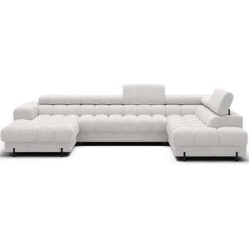 Eltap Кремав разтегателен ъглов диван от букле (десен ъгъл U форма) Feraria - ELTAP (CO-FERA-RT-01ROY)