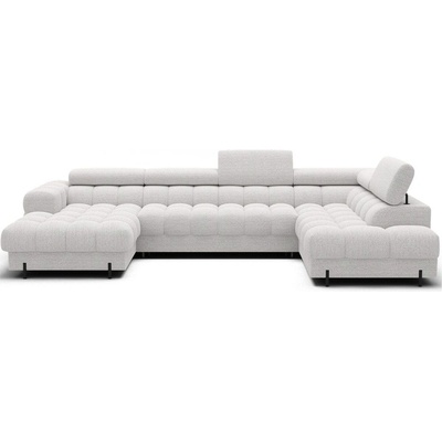 Eltap Кремав разтегателен ъглов диван от букле (десен ъгъл U форма) Feraria - ELTAP (CO-FERA-RT-01ROY)