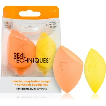 Real Techniques Sponge+ Miracle Complexion & Concealer houbička na make-up 2 ks
