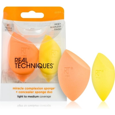 Real Techniques Sponge+ Miracle Complexion & Concealer houbička na make-up 2 ks