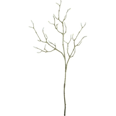 House Doctor Umělá květina Magnolia White 95 cm, bílá barva, plast