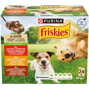 Friskies Adult beef, chicken & lamb 24x85 g