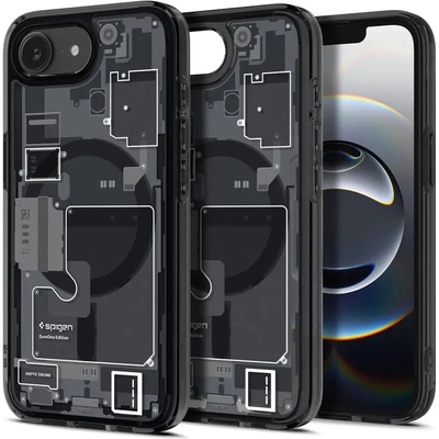 Spigen Калъф Spigen Ultra Hybrid MagSafe за iPhone 16e Zero One - черен (8809971239714)