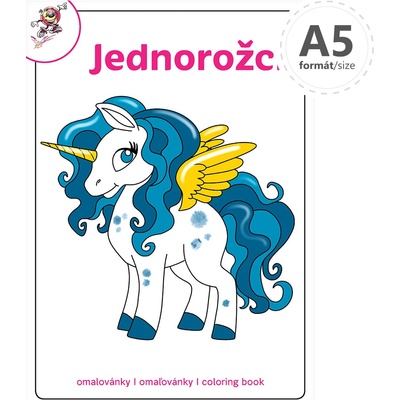 Omaľovánka A5 Jednorožci