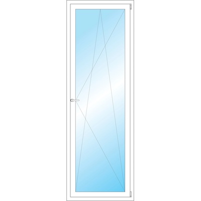 OKNA HNED Plastové okno 73x217 cm bílé otevíravé a sklopné pravé