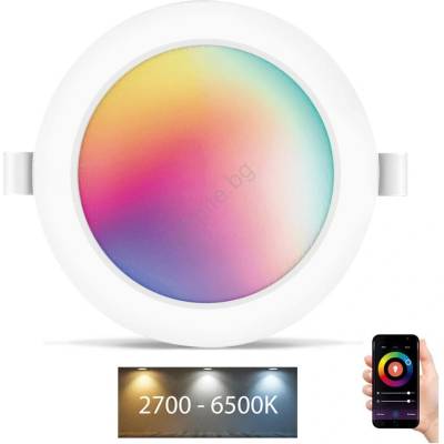 Aigostar - LED RGBW Лампа за вграждане в баня LED/6W/230V 2700-6500K IP44 (AI0621)