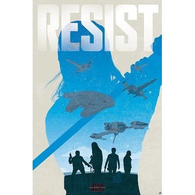Plagát, Obraz - Star Wars - Resist, 61 × 91.5 cm