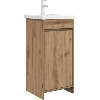 vidaXL Баня с мивка Дъб артизан 42 x 40 x 84, 5 см Инженерна дървесина (890775)