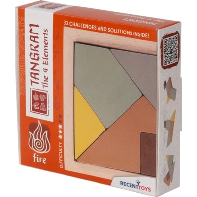 RECENTTOYS Tangram 4 elementy - oheň