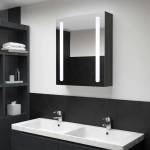 vidaXL LED шкаф с огледало за баня, 50x13x70 см (325546)