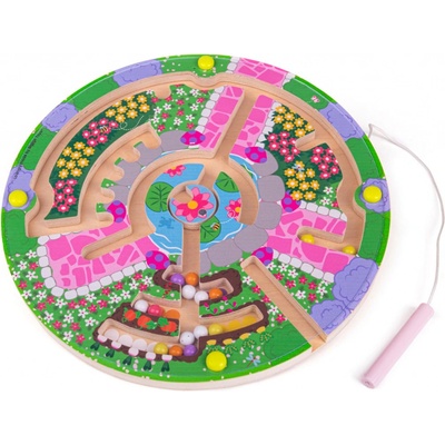 Bigjigs Toys magnetické bludiště Zahrádka – Zboží Dáma