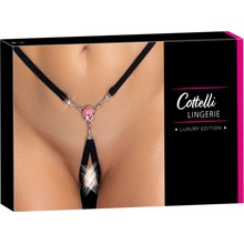 Cottelli Lingerie Crotchless String otvorené tangá so šperkami