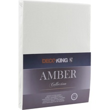 Decoking bavlna jersey prestieradlo Amber biela 80-90x200x30