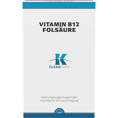 KLEAN LABS Витамин b12 фолиева киселина - 100 капсули