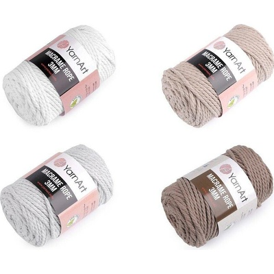 Macrame příze Rope 3 mm 250g - 765 sv. fialová