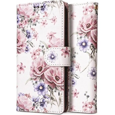 GKK Кожен Калъф с Джобове за XIAOMI Redmi Note 13 Pro 5G, Wallet Blossom Flower Book Case, Розов (5906302300099)