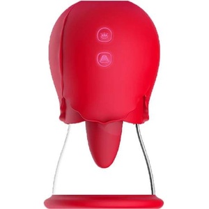 Passion labs Вагинален и клиторен стимулатор "cerise red" 12 см