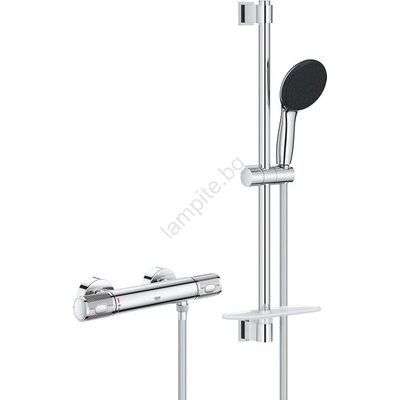 GROHE 34791001 - Термостатна душова система precision feel 600 мм хром (gh1110)