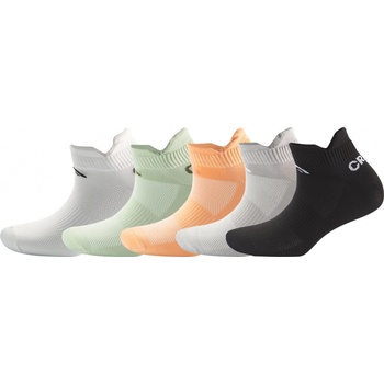 Crivit dámské sportovní ponožky 5 párů oranžová/zelená/bílá/černá/šedá