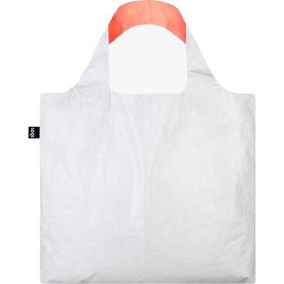 LOQI Чанта тип торба LOQI Tyvek Neon бяло-оранжева (TY.DO5)