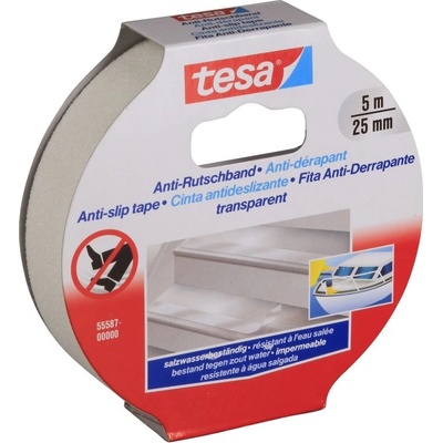 Tesa 55587 protiskluzová bezpečnostní páska 25 mm x 5 m transparentní