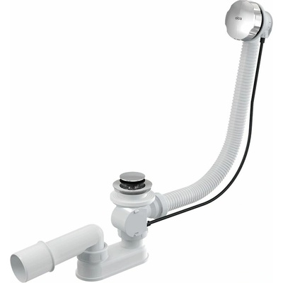 Alcadrain Automatický vaňový sifón 80 cm, kov, chróm A55K-80