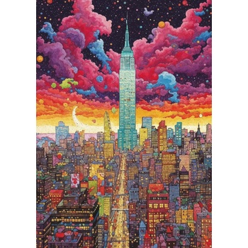 Art Puzzle - Puzzle WOWO Series: Colorful Metropolis, New York - 1 000 piese