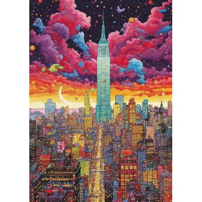 Art Puzzle - Puzzle WOWO Series: Colorful Metropolis, New York - 1 000 piese