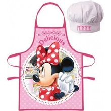 Javoli Dětská zástěra a kuchařská čepice Minnie Mouse Disney ❤ Delicious