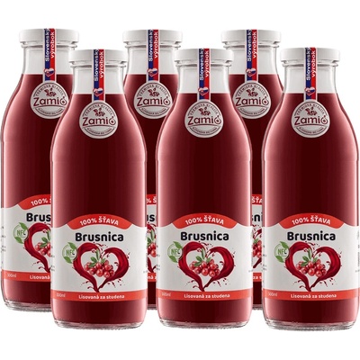 Zamio Brusnica šťava 6 x 500 ml