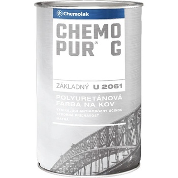 Chemolak Chemopur G U2061 základná Polyuretánová dvojzložková farba 0,8l 0110 šedá
