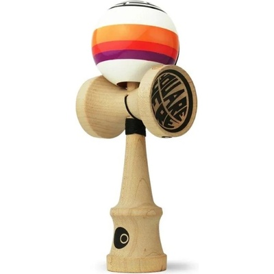 Kendama OKENDAMA Maze 4 SHTICK V2 PAINT WHITE ORANGE