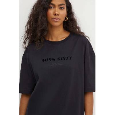 Miss Sixty Памучна тениска Miss Sixty 6L2SJ2120000 SJ2120 T-SHIRT в черно 6L2SJ2120000 (6L2SJ2120000)