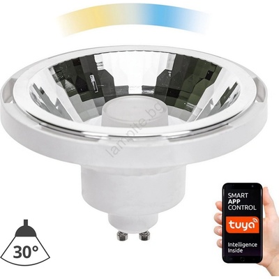 Wojnarowscy LED Димируема крушка AR111 GU10/10W/230V 3000-6500K Wi-Fi Tuya 30° бял (WJ0318)