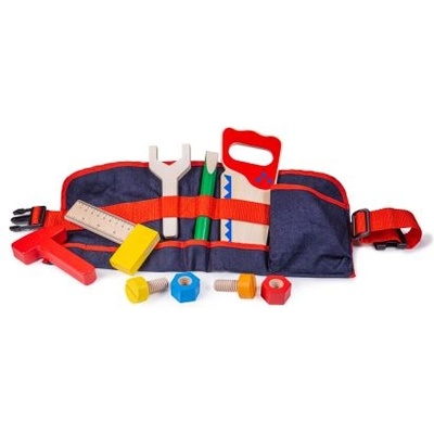 Bigjigs Toys - Детски колан с дървени инструменти (BJ311)