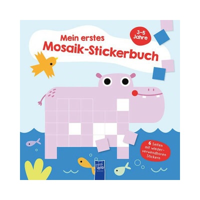 Mein erstes Mosaik-Stickerbuch 3-5 Jahre (Cover Nilpferd)