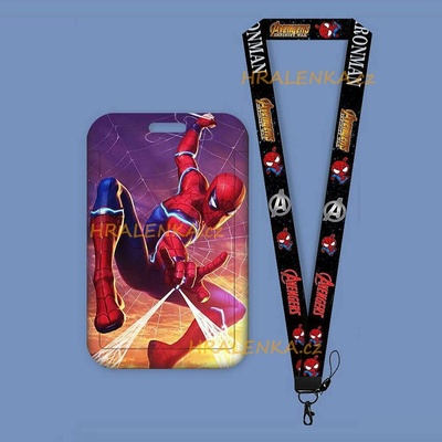 Šňůrka na krk 23451 s cedulkou Avengers Spiderman