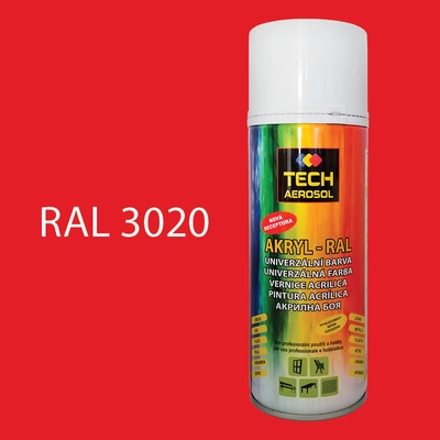 TECH Farba v spreji akrylová RAL 3020 400 ml