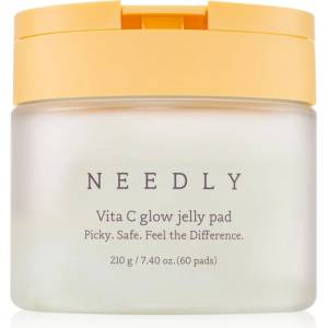 NEEDLY Vita C Glow Jelly Pad почистващи тампони за озаряване на лицето с витамин С 60 бр