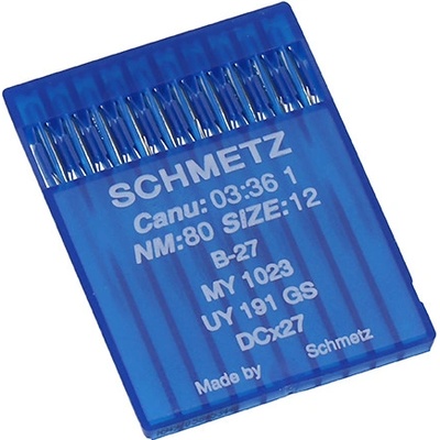 Strojové ihly pre priemyselné overlocky Schmetz B-27 80