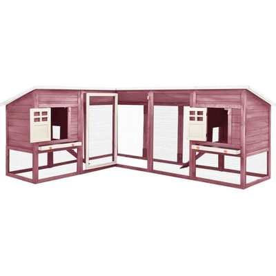 vidaXL 9799.170874 kávovo bílá 250 x 192 x 105 cm masivní jedlové dřevo