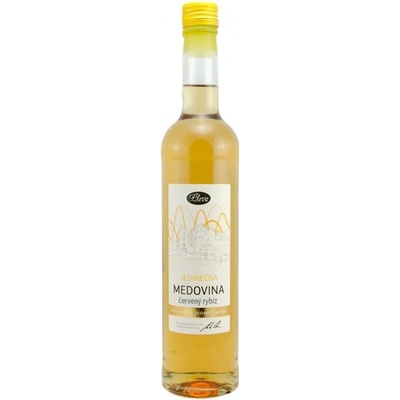 Pleva Medovina jedinečná červený rybíz 0,5 l