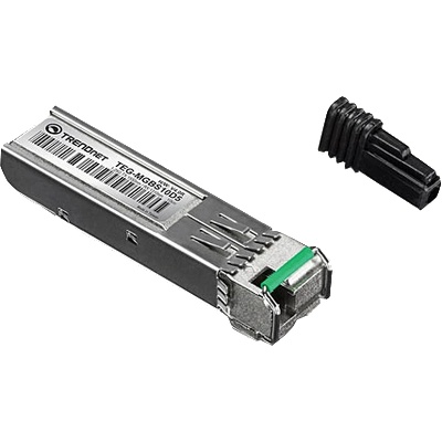 TRENDnet SFP модул с двойна дължина на вълната, едномодов симплекс LC, 1.25G, RX: 1310nm/TX: 1550nm, 10Km - TRENDnet TEG-MGBS10D5 (TEG-MGBS10D5)