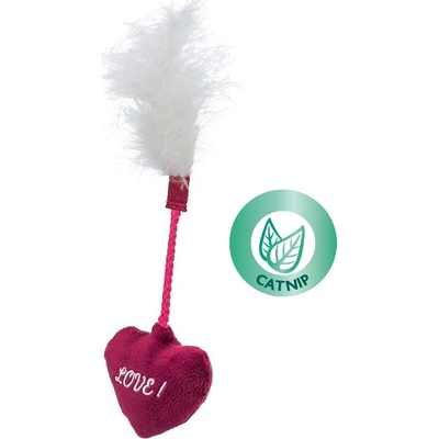 Trixie Valentine´s heart srdce s peřím 20 cm