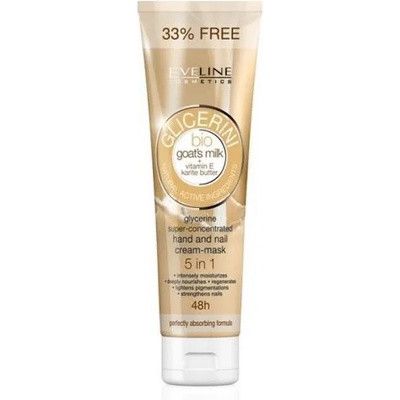 GLICERINI bio Goat's milk 5в1 крем-маска с глицерин за ръце и нокти 100мл