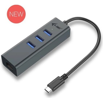 i-Tec USB-C Metal HUB 3 Port + Gigabit Ethernet C31METALG3HUB