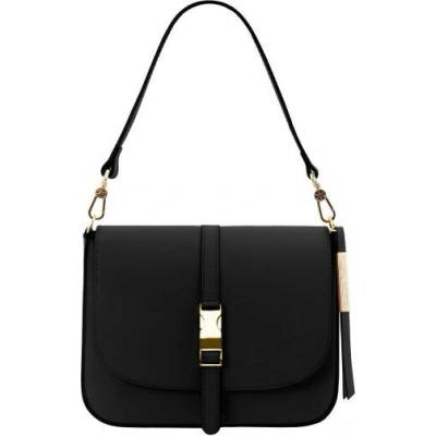Tuscany Leather Kožená crossbody kabelka Nausica čierna 1598 1 2